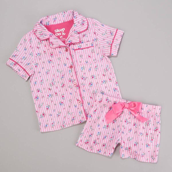 Toddler Girl Sleep On It&#40;R&#41; 2pc. Floral Shorts Sleep Set - image 