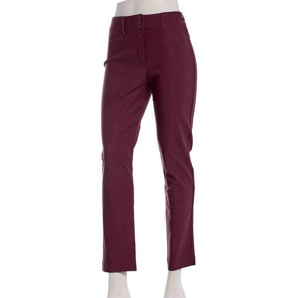 Juniors Zoe & Phoebe Millennium Triple Button Ankle Pants - image 