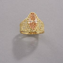 Ashley Cooper&#40;tm&#41; Gold Marquise Open Filigree Ring