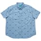 Mens Big & Tall Joe Marlin Whales Button Down Shirt - Cosmic Blue - image 1