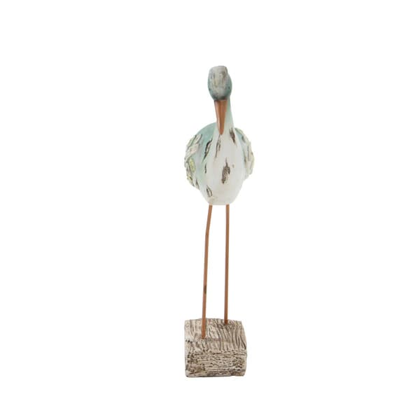 9th & Pike&#174; Light Blue Bird Coastal Sculpture