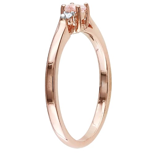 Gemstone Classics™ Silver 1/6ctw. Morganite Ring