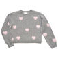 Girls (7-16) No Comment Mossy Heart Pullover Sweater - image 2