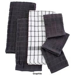 6pk. Kitchen Towel & Dish Cloth Set