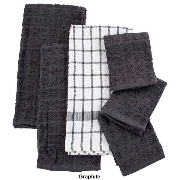 6pk. Kitchen Towel & Dish Cloth Set