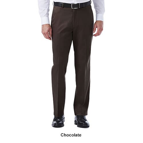 Mens Haggar&#174; Premium No Iron Khaki Classic Fit Flat Front Pant