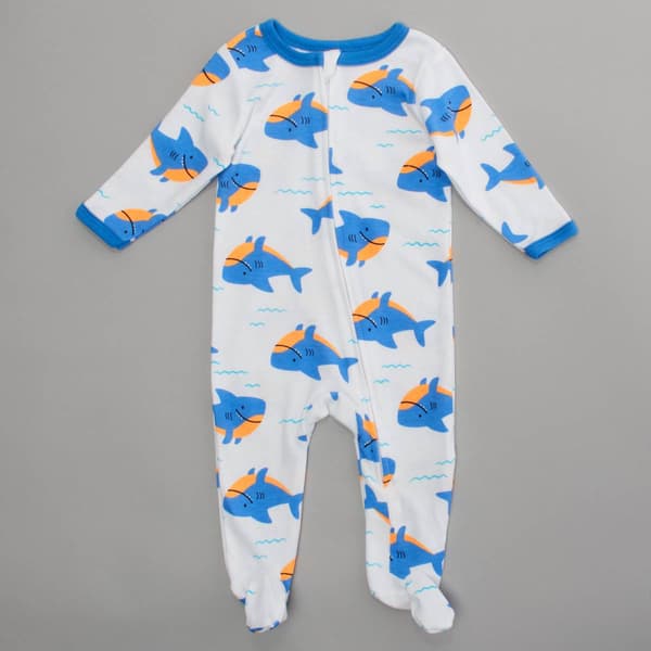 Baby Boy (NB-9M) baby views(R) Shark Zip Up Sleep N Play - image 