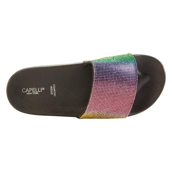 Womens Capelli New York Ombre Gem Slide Sandals