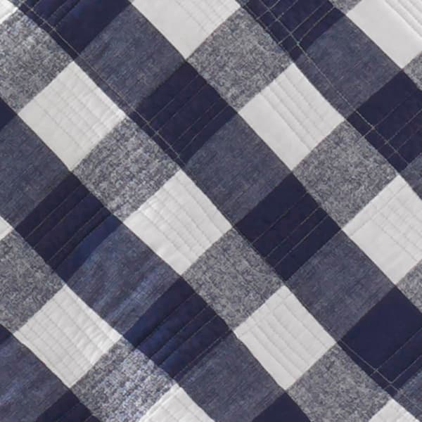 Eddie Bauer Lakehouse 136 TC Reversible Quilt Set - Blue