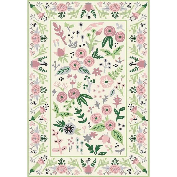 Rugs America&#40;tm&#41; Valentina Gardenia Pink Ivory Transitional Area Rug - image 