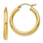 Gold Classics(tm) 14kt. Gold 25mm Tube Hoop Earrings - image 1