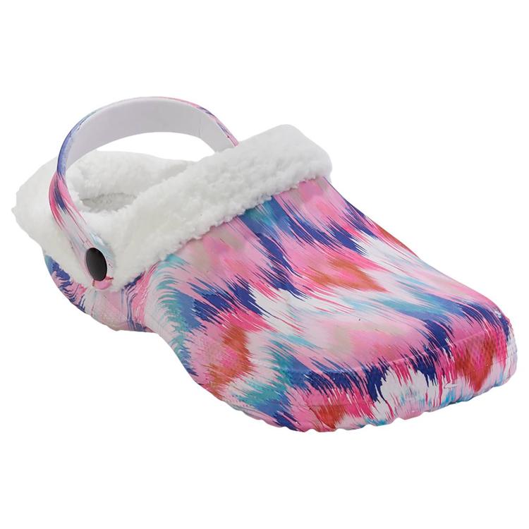 Womens Ella &amp; Joy Abstract Lined Clogs