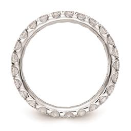 Pure Fire 14kt. White Gold Lab Grown Diamond Eternity Band