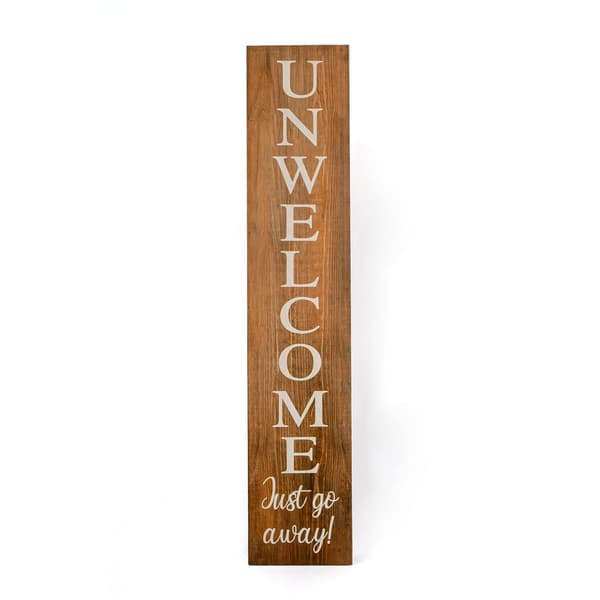 National Tree 39in. Halloween Unwelcome Porch Sign - image 