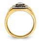 Mens Gentlemen&#8217;s Classics&#8482; 14kt. Yellow Gold Onyx Greek Key Ring - image 2