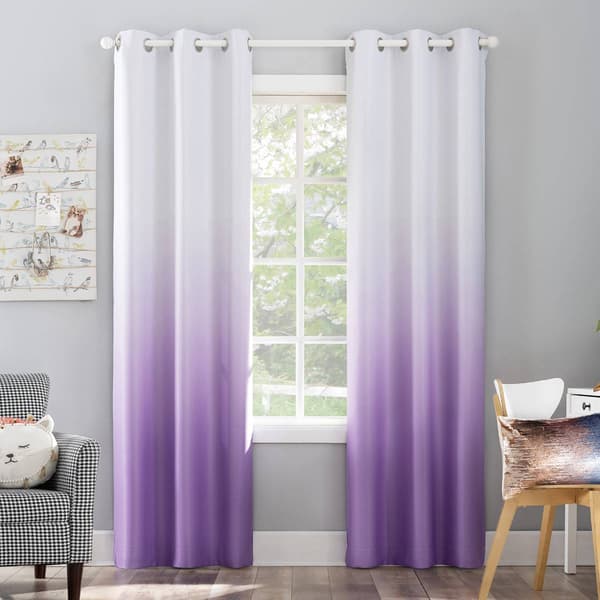 Ombre Blackout Grommet Panel Curtain - image 