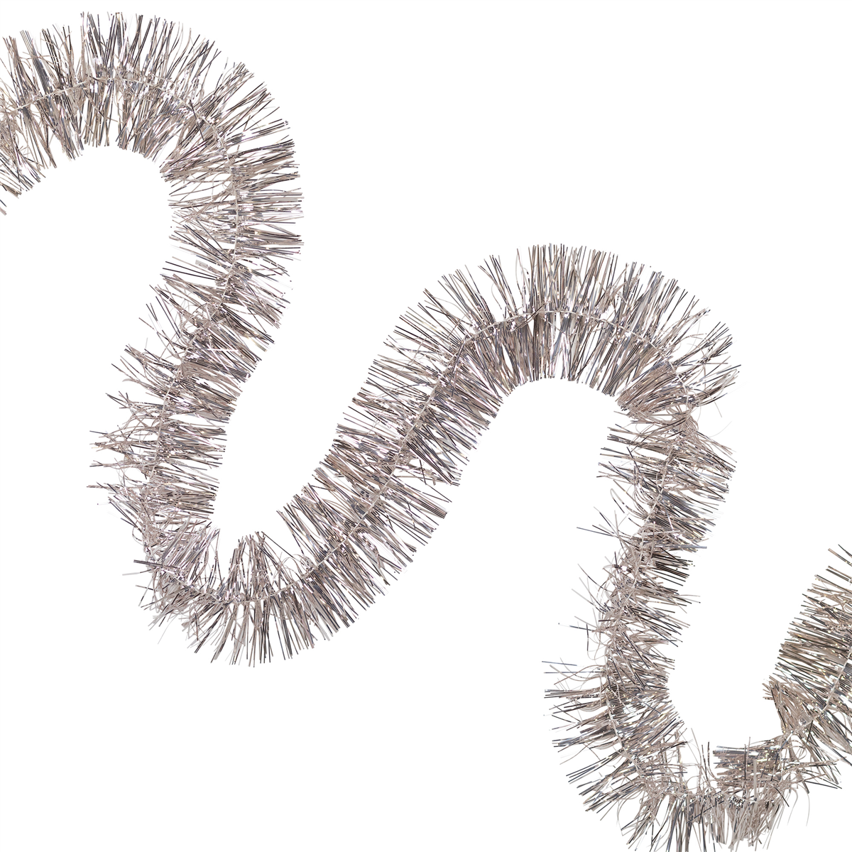 Northlight 18ft. Silver & Pink Shiny Tinsel Christmas Garland