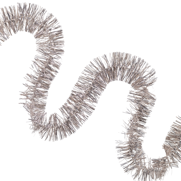 Northlight 18ft. Silver & Pink Shiny Tinsel Christmas Garland