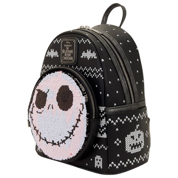 Womens Loungefly Nightmare Before Christmas Sequin Mini Backpack