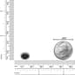 Gemminded Sterling Silver Oval Onyx & White Sapphire Pendant - image 4