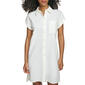 Womens Calvin Klein Short Sleeve Linen Shirtdress - image 1