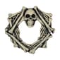 Northlight Seasonal Skull Head and Bones Unlit Wreath - image 1