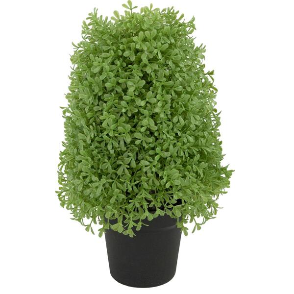 Northlight Seasonal 15in. Artificial Boxwood Cone Topiary Tree - image 