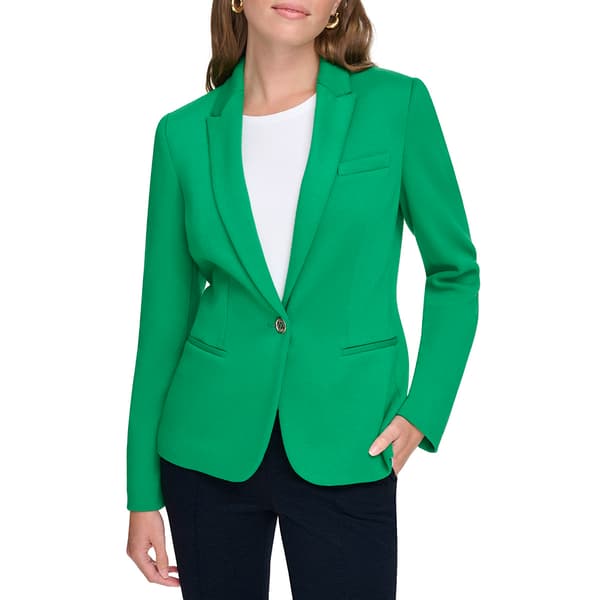 Womens Tommy Hilfiger One Button Notch Collar Jacket - image 