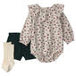 Baby Girl (6-18M) Carter''s(R) 3pc. Floral Corduroy Bodysuit Set - image 1