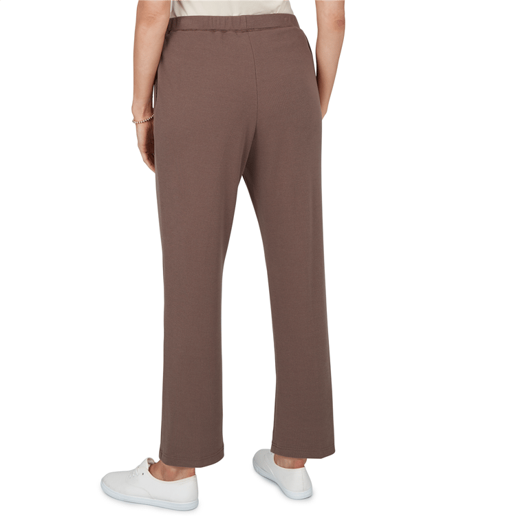 Petite Alfred Dunner Luxe Be A Lady Rib Knit Pull On Pants
