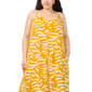 Plus Size MSK Sleeveless Tropical Leaf Challis Jumpsuit - image 4
