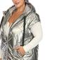Womens White Mark Metallic Diamond Puffer Vest - image 5