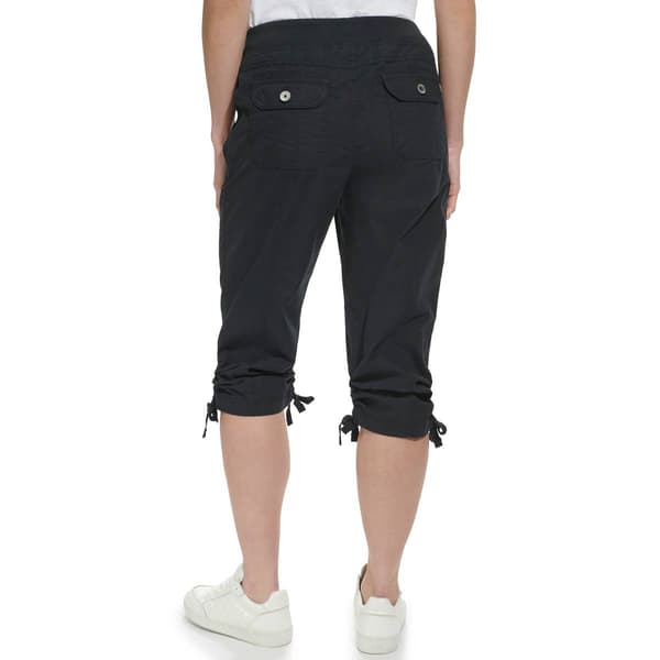 Womens DKNY Sport Hi Rise Shirred Utility Capris