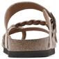 Womens White Mountain Hazy Footbeds Slide Suede Sandals - image 3