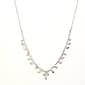 Rosa Rhinestones Silver Plated Rhinestone Stone Point Necklace - image 1