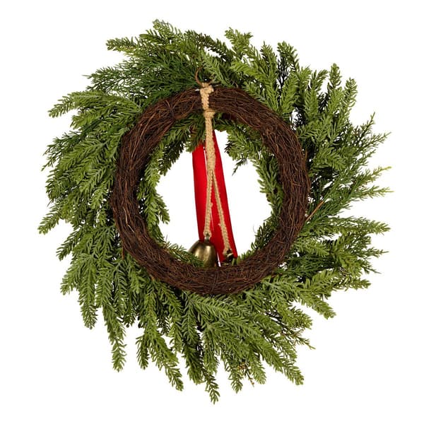 National Tree Christmas Bells 28in. Artificial Christmas Wreath