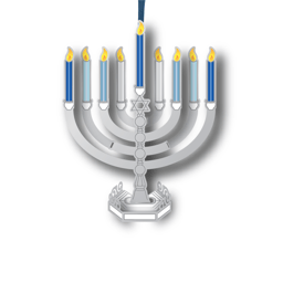 Beacon Design Standing Menorah Ornament
