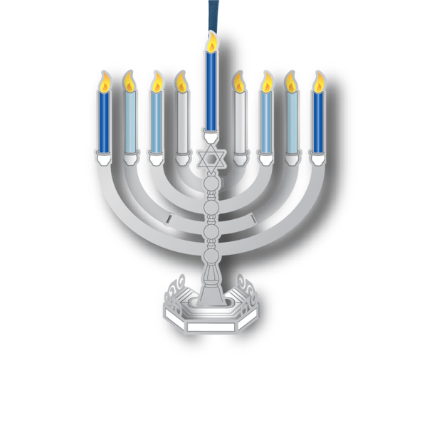 Beacon Design Standing Menorah Ornament - image 