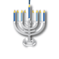 Beacon Design Standing Menorah Ornament - image 1
