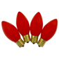 Northlight 4pc. C9 Opaque Orange Christmas Replacement Bulbs - image 3