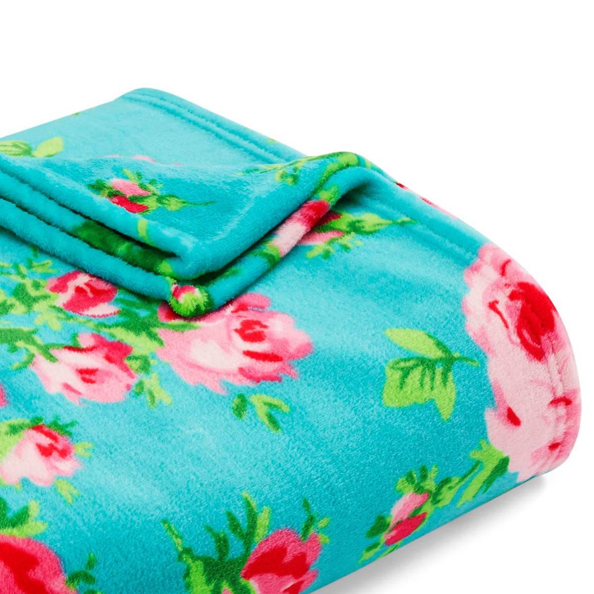Betsey Johnson Bouquet Day Plush-Fleece Blanket