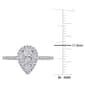 Diamond Classics™ 10kt. White Gold 1/2ctw. Diamond Pear Ring - image 5