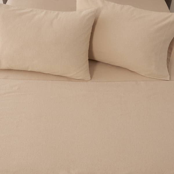 Freshfolds Cotton Blend Solid Flannel 4pc. Sheet Set