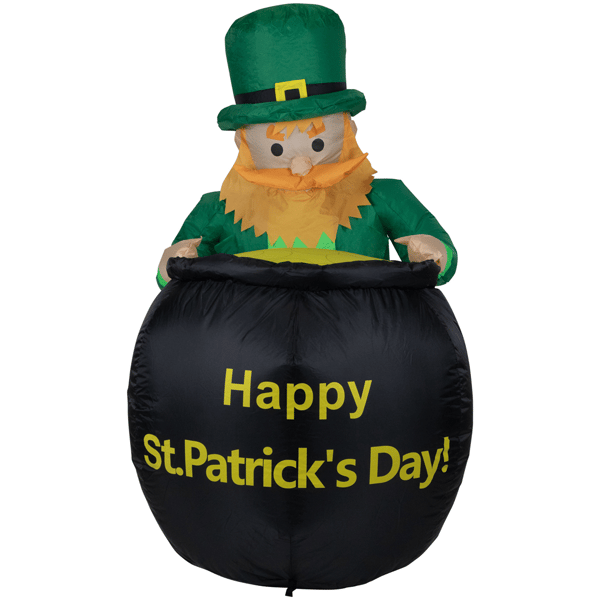 Northlight 4ft. LED Lighted Inflatable Leprechaun - image 