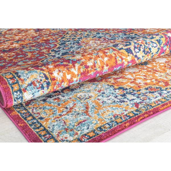 Rugs America&#8482; Hailey Rosy Peach Abstract Vintage Area Rug