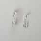 Napier Silver-Tone Twisted Multi-Row Hoop Earrings - image 1