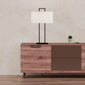 Infibrite 25in. Modern Structure Table Lamp with Textured Shade - image 3
