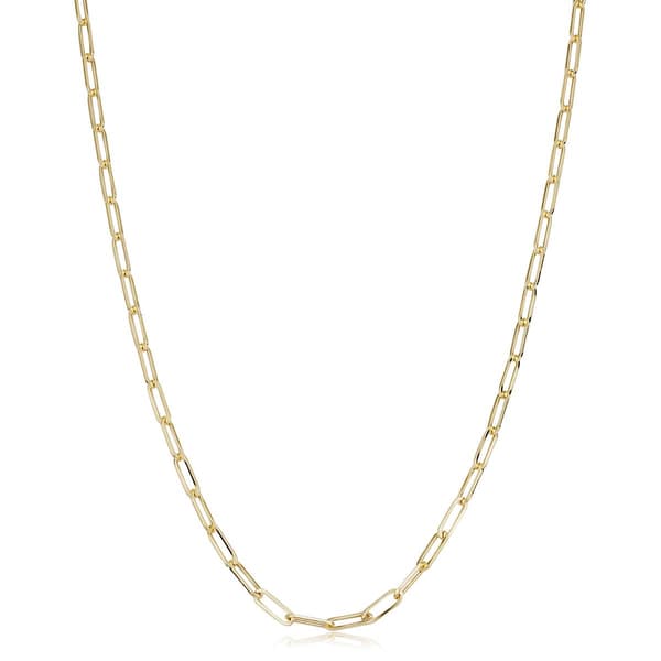 Gold Classics(tm) 18in. 10kt. Yellow Gold Paperclip Chain Necklace - image 