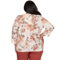 Plus Size Alfred Dunner Spice Market 3/4 Sleeve Floral Blouse - image 2