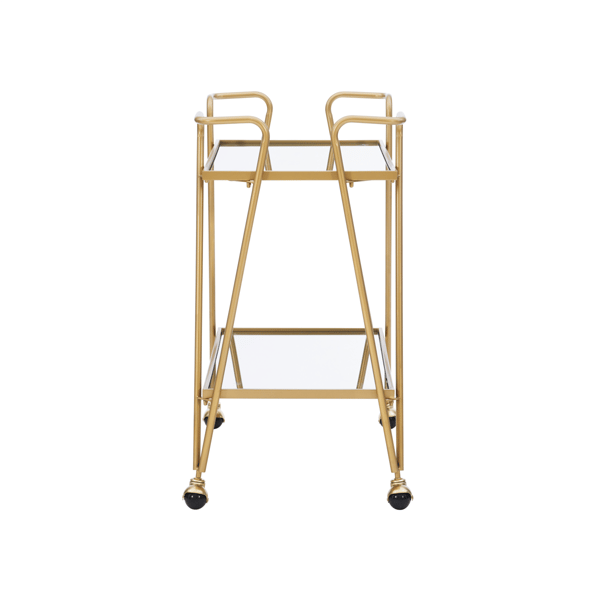 Linon Home Decor Ellie Gold Bar Cart